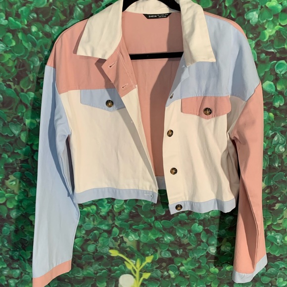 Color block buttoned jacket - Picture 3 of 3